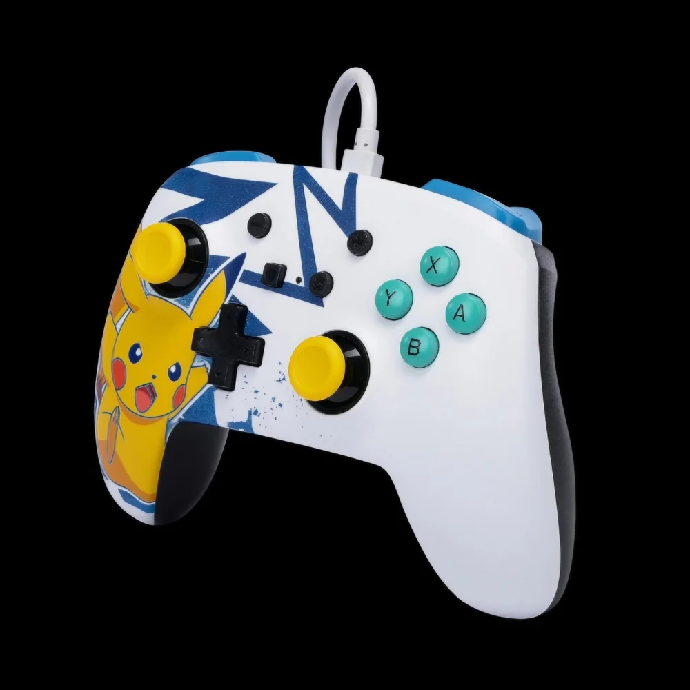 🚦♡PowerA Enhanced Wired Controller for Nintendo Switch, Pikachu High Voltage